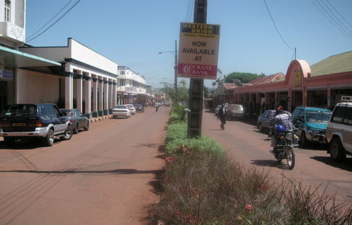 Main Street in Jinja City (Uganda)