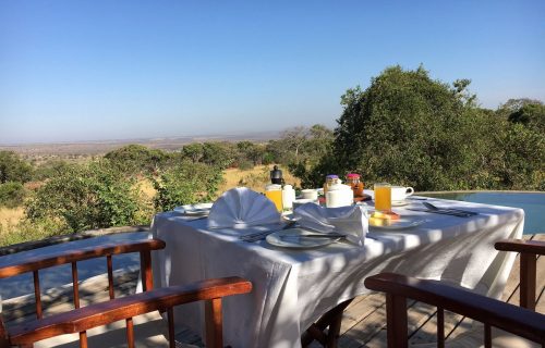 poolside-breakfast -Serengeti Bushtops Camp