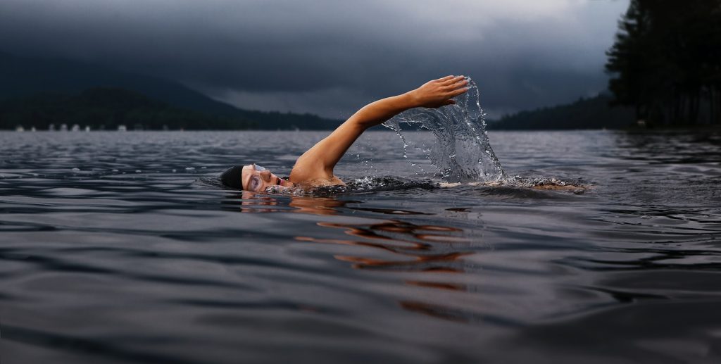 Swimming in Lake Bunyonyi