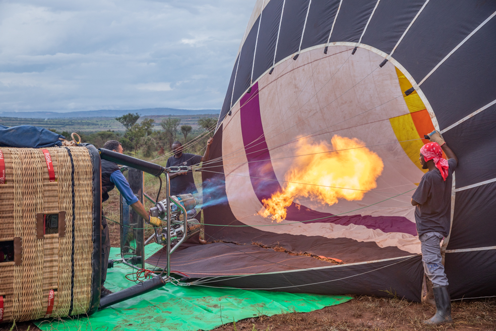Rwanda is offering air balloon Rides at Akagera Park