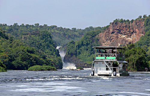 boat cruise in Murchison falls national park