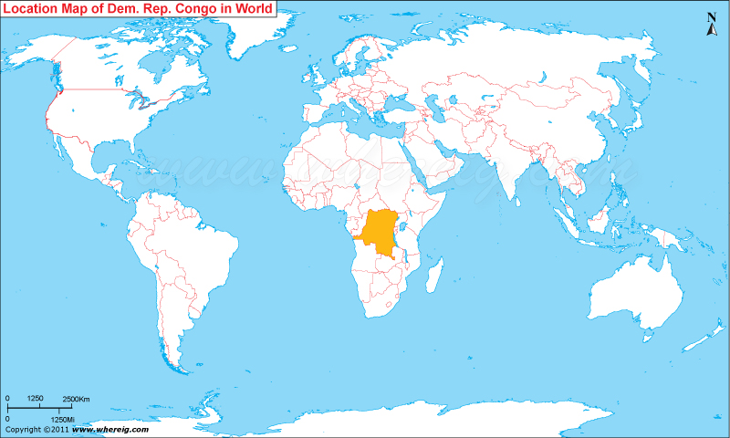 Location Map of Republic of the Congo