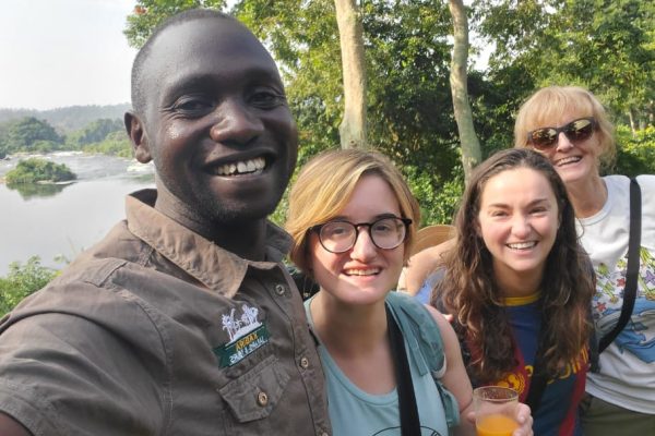 Guide Herman Kisakye with Clients