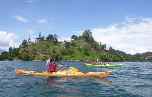 Kayaking on Lake Kivu