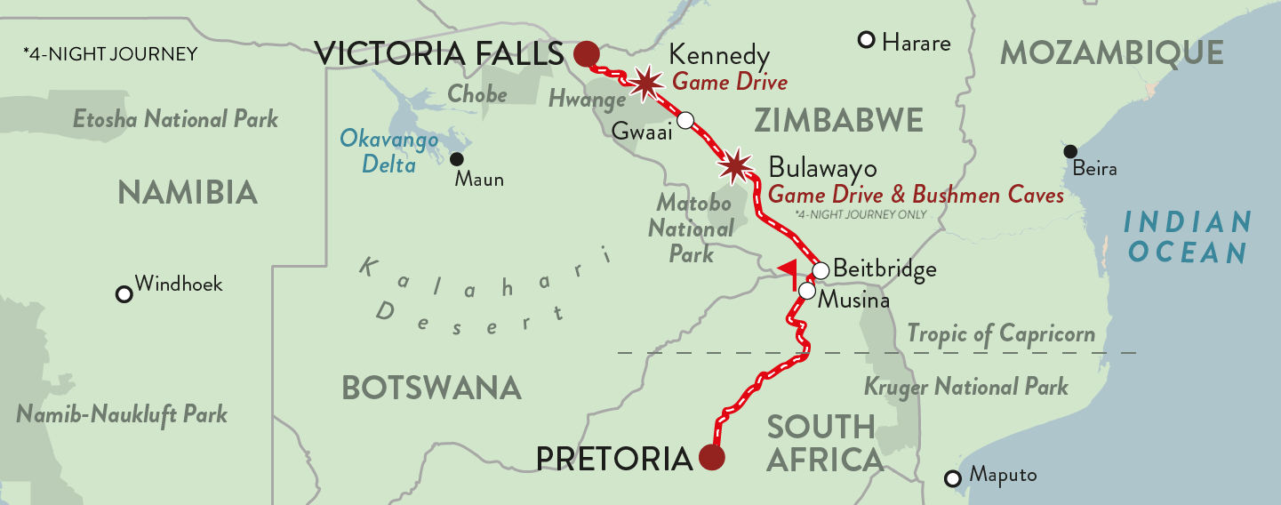 Victoria Falls Journey - Rovos Rail